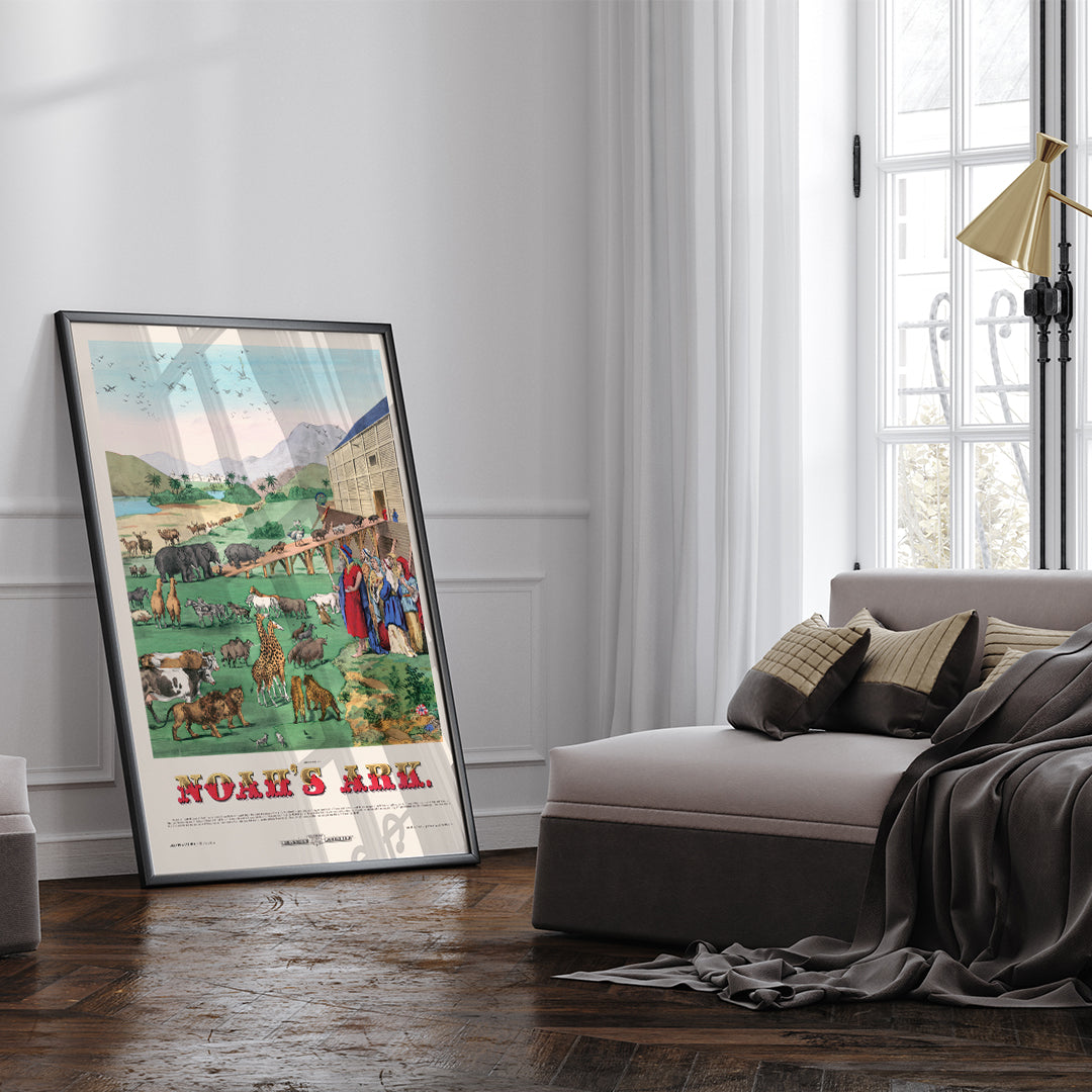 , framed and displayed in home decor