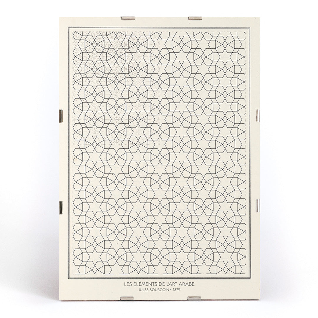 , framed and displayed in modern living room decor