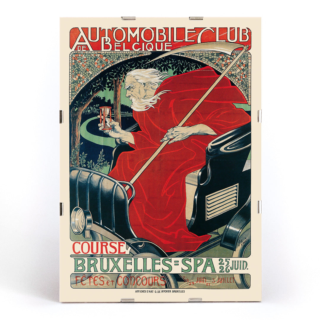 , framed and displayed in modern living room decor