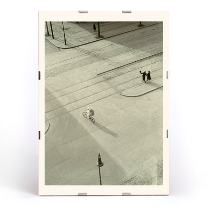 , framed and displayed in modern living room decor