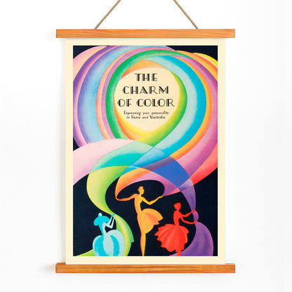 , with wooden magnetic frame on white background