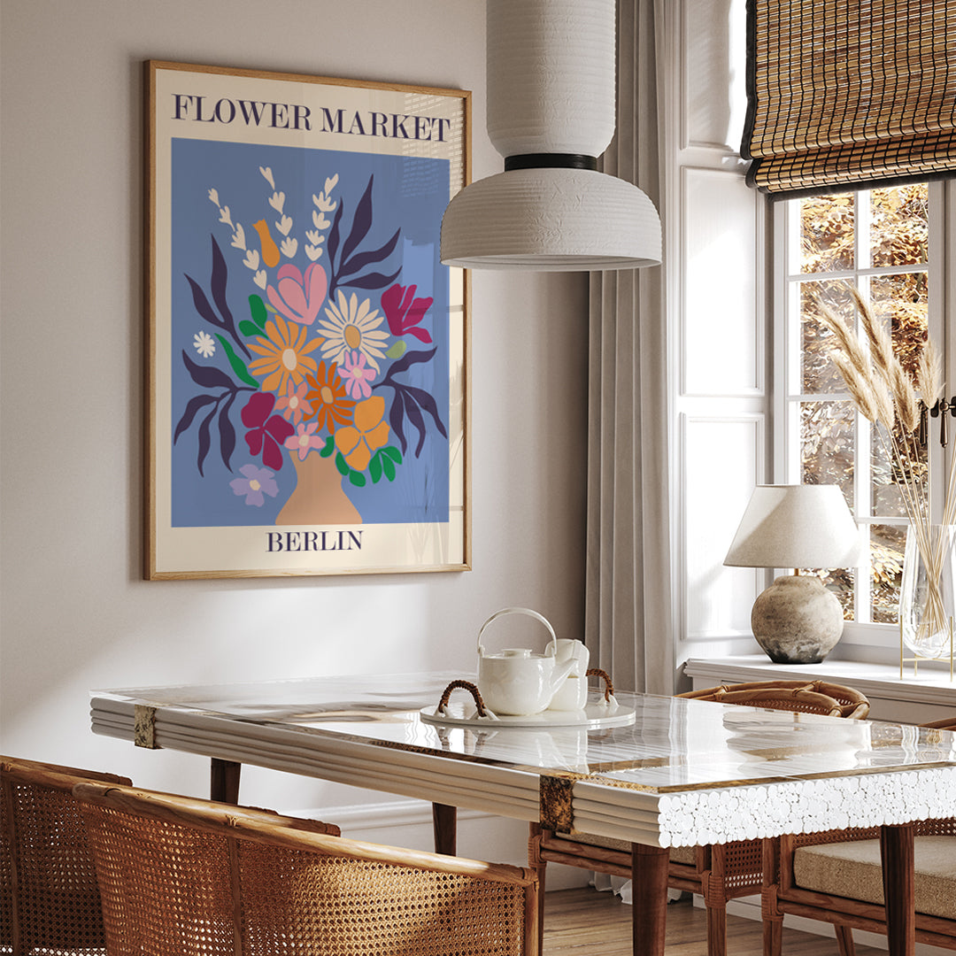 , framed and displayed in home decor