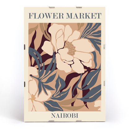 , framed and displayed in modern living room decor