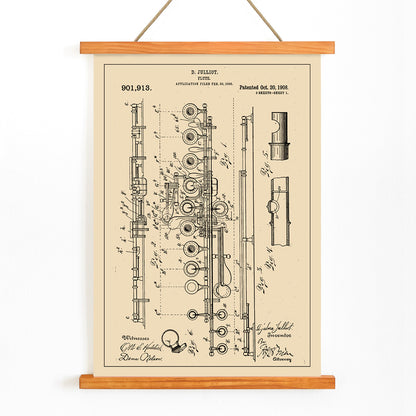 , with wooden magnetic frame on white background