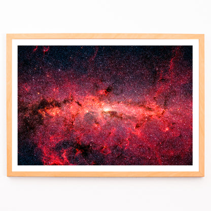 Closeup detail of Milky Way galaxy swirling core with countless vibrant stars NASA artwork Hundreds of thousands of stars poster