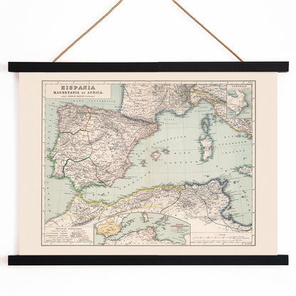 , with wooden magnetic frame on white background