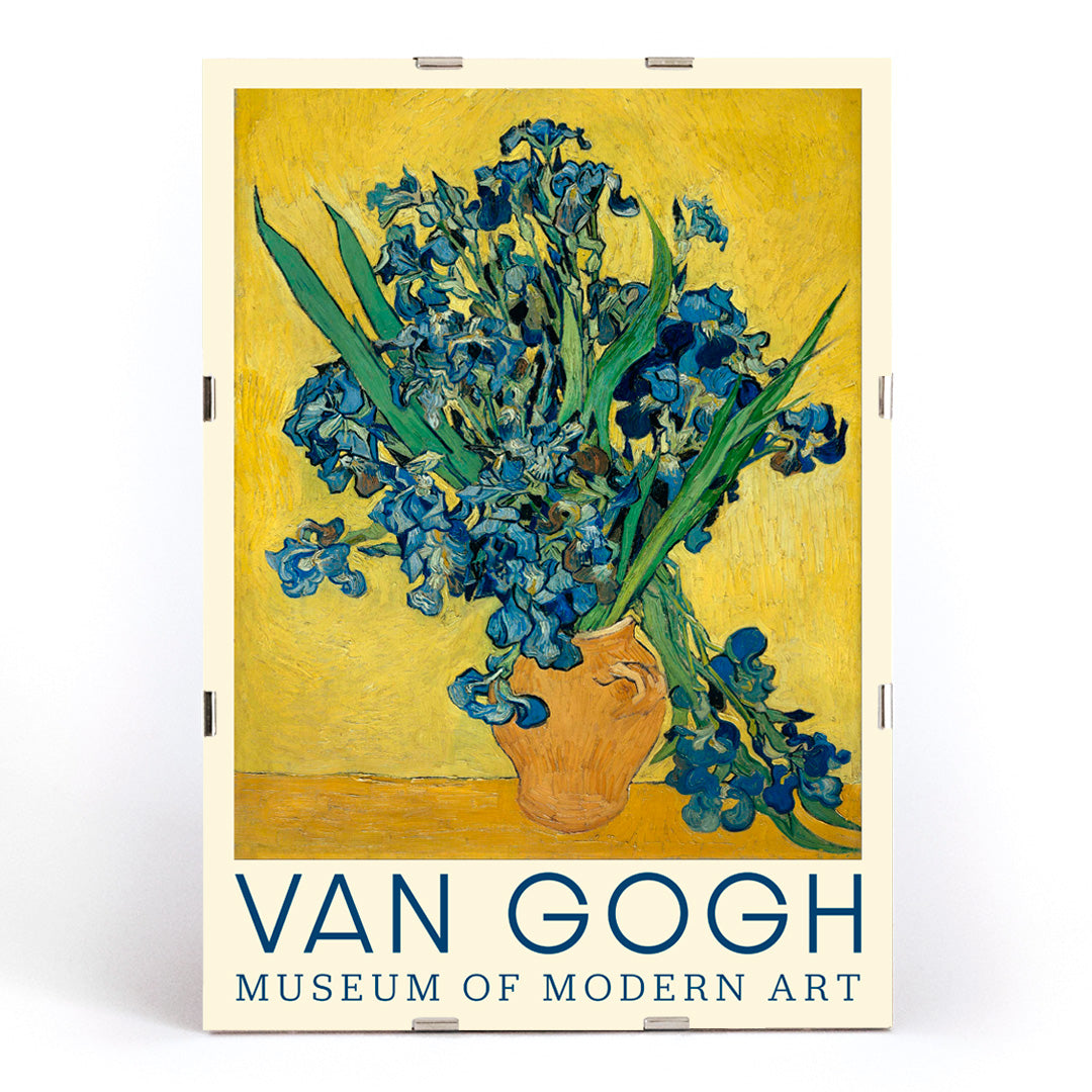 , framed and displayed in modern living room decor