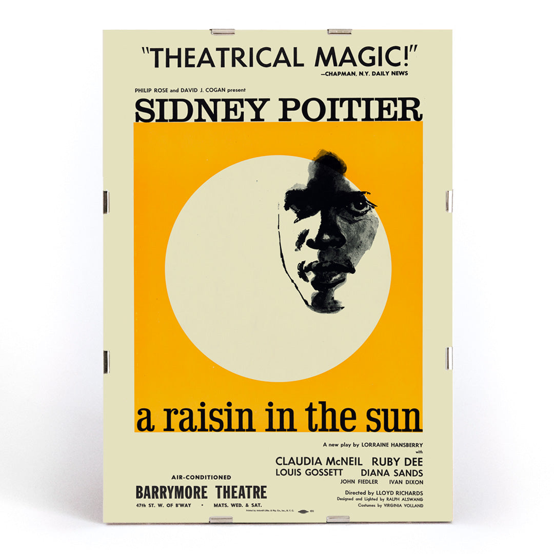 , framed and displayed in modern living room decor