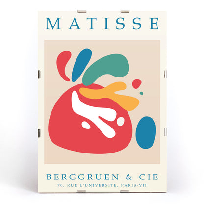 , framed and displayed in modern living room decor