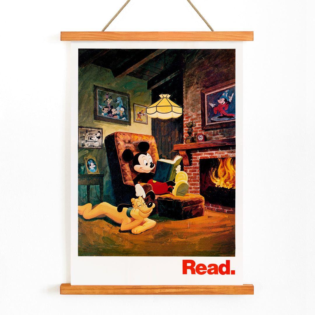 , with wooden magnetic frame on white background