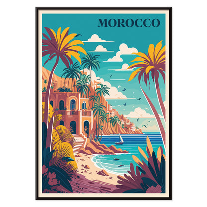 , with black aluminium frame on white background