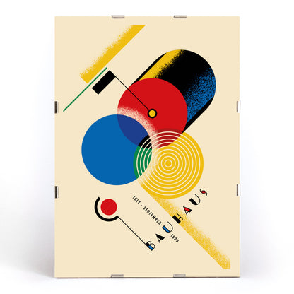 , framed and displayed in modern living room decor