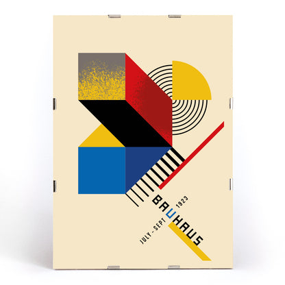 , framed and displayed in modern living room decor