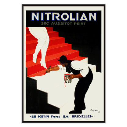 , with black aluminium frame on white background