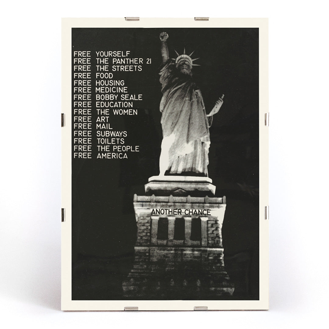 , framed and displayed in modern living room decor