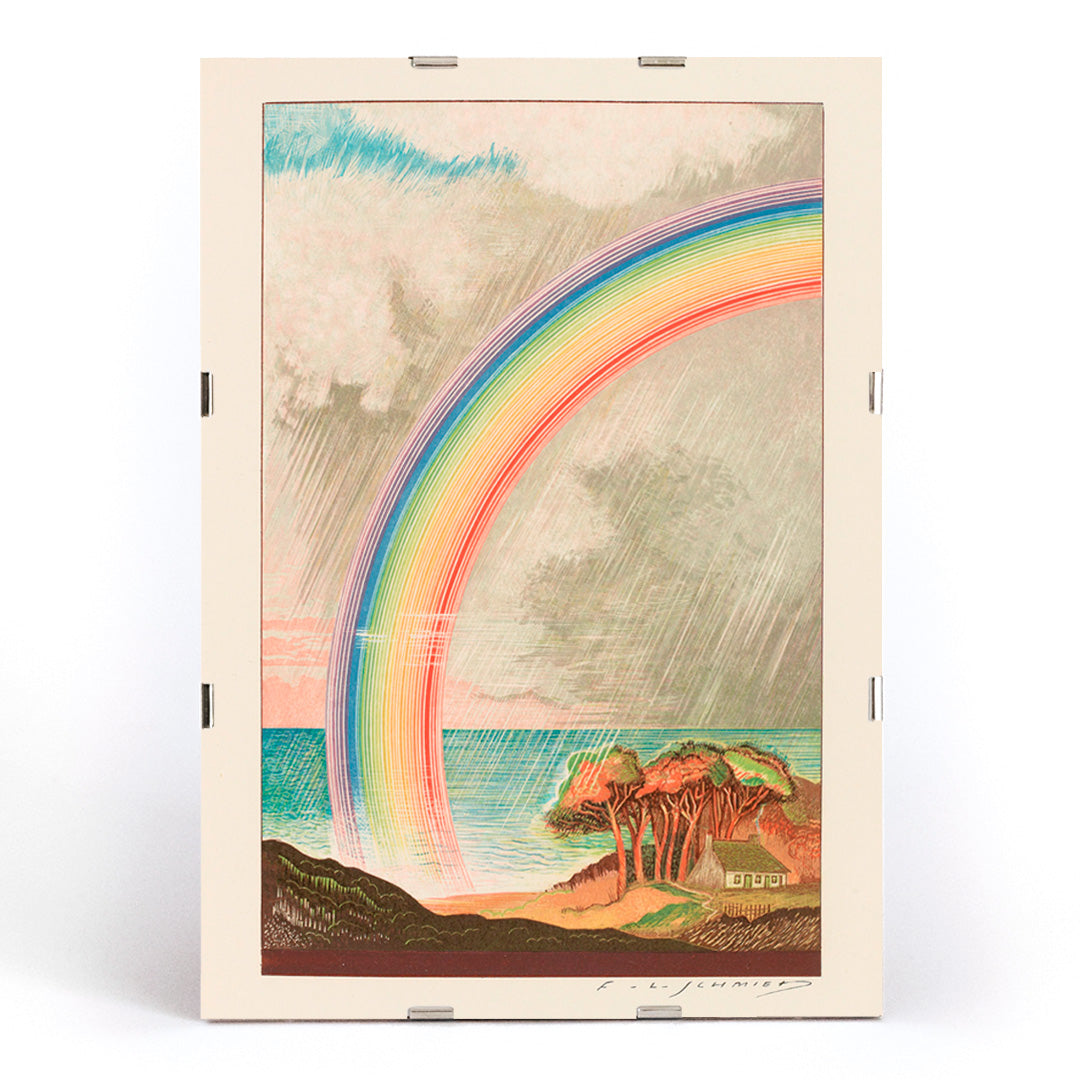 , framed and displayed in modern living room decor