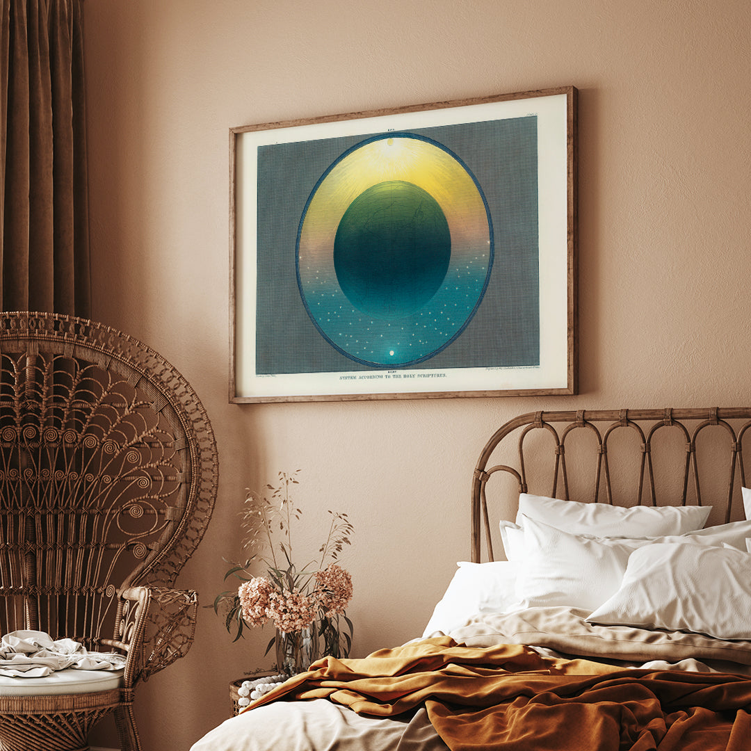 , framed and displayed in home decor