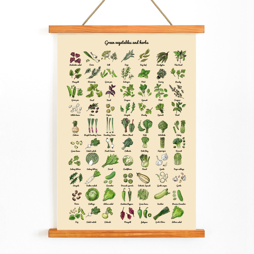 , with wooden magnetic frame on white background