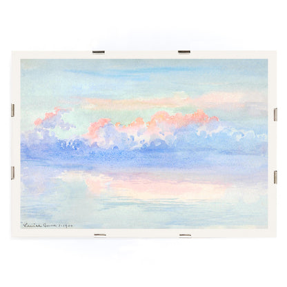 , framed and displayed in modern living room decor