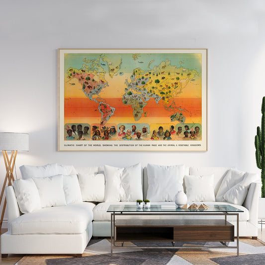 , framed and displayed in home decor