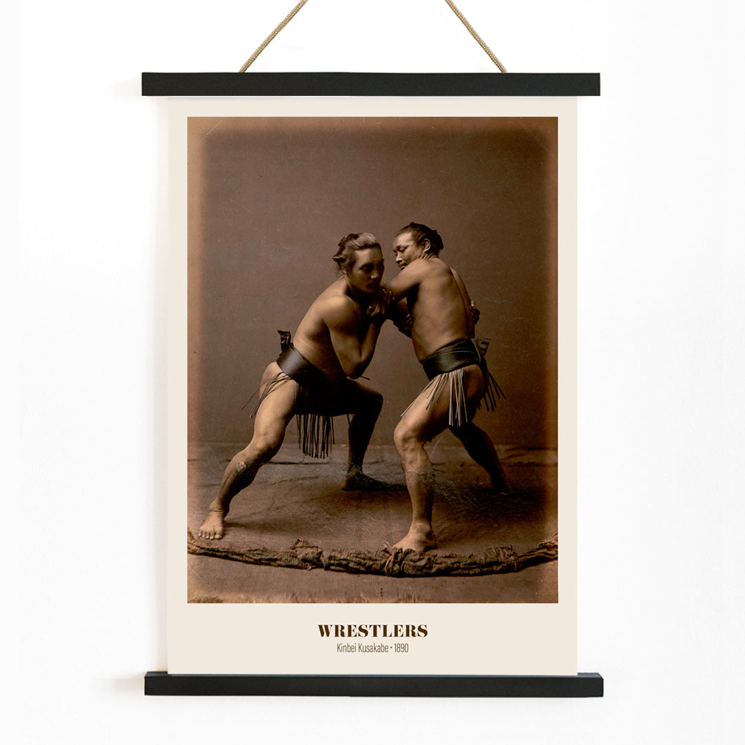 , with wooden magnetic frame on white background